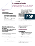 Resumo Direito Processual - Trabalho