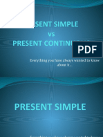 PRESENT SIMPLE Vs PRESENT CONTINUOUS