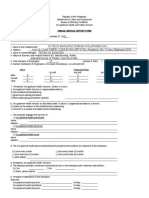 Annual Medical Report Form