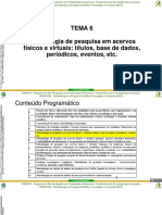 6 PROFNIT - MET - Tema 06 - Metodologia de Pesquisa em Acervos Físicos e Virtuais - Títulos - Nova)