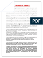 La Contaminación Ambiental