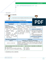 Sesiones de Aprendizaje - EDA IV Semana 2 - Editora Quipus Perú