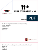 11th Full Syllabus - TEST 10