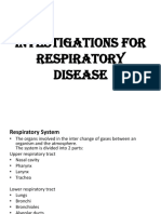 Investigations For Respiratory Disease MATERIA FINAL Check Me Out