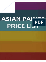 Asain Paints Price List