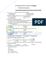 Merged Self Test Exam For Computer Science First Round 1