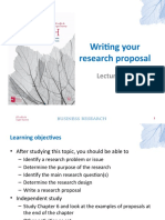 Chapt 6 Writing Your Research Proposal