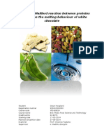 The Effect of Maillard Reaction Between Proteins and Sugar On The Melting Behaviour of White Chocolate