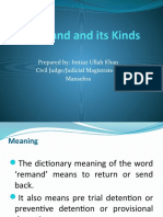 Presentation - Remand and Its Kind