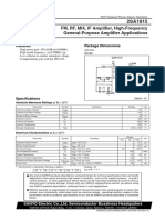 FM, RF, MIX, IF Amplifier, High-Frequency General-Purpose Amplifier Applications