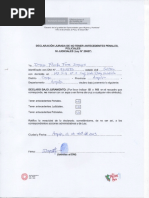 Declaracion de No Tener Antecendentes Penales