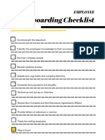 Employee Offboarding Checklist