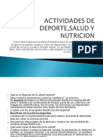 Deporte, Salud y Nutricion