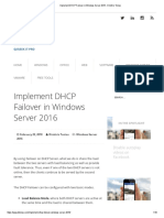 Implement DHCP Failover in Windows Server 2016 - Dimitris Tonias