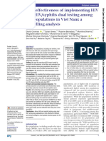 Cost-Effectiveness of Implementing HIV and HIV Syphilis Dual Testing Among Key Populations in Viet Nam, A Modelling Analysis