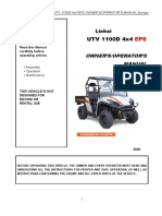 Linhai UTV 1100 Diesel Manual en