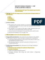 CDP Report Format