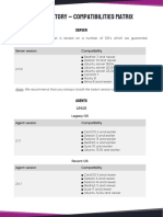 OCSInventory Compatibility Matrix