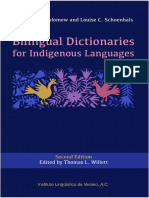 Bartholomew y Schoenhals - 2020 - Bilingual Dictionaries For Indigenous Languages