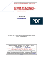 2002 March - Jane Lethbridge - Private Investment and International Finance Corporation Investment in Healthcare