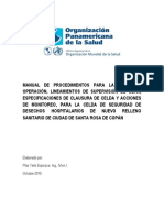 EDG - GUIA - Honduras - Manual de Operaciones Celda de Seguridad de Desechos Hospitalarios