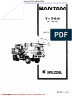 Koehring and Bantam Telescoops Telecranes t744 Parts Book 4205549