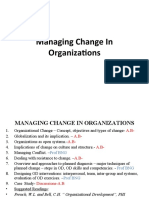 Managing Change in Organizations - 2022 - 23 - Updated