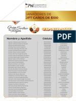 Ganadores Sorteo de Reyes Pendientes Por Retirar