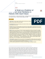 Left Atrial Strain As A Predictor of New-Onset Atrial Fibrillation in Patients With Heart Failure