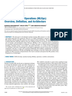 Machine Learning Operations MLOps Overview Definition and Architecture