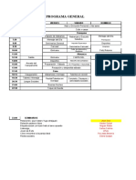 Programa Del Campamento 2016 Cajabamba y San Marcos