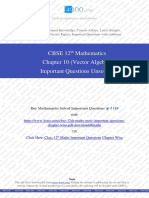 Class 12th Maths Chapter 10 (Vector Algebra) Unsolved