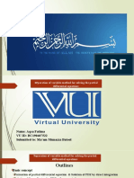 Sepration of Variable Method