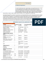 Laboratory Values of Clinical Importance Cardiovascular e