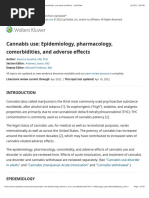 Cannabis Use: Epidemiology, Pharmacology, Comorbidities, and Adverse Effects - UpToDate