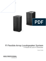 F1 Flexible Array Loudspeaker System: F1 Model 812 and F1 Subwoofer