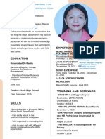 Resume Lady Lee Dela Cruz