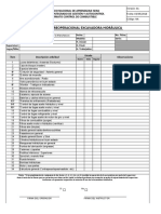 Formato Preoperacional Excavadora