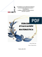 Tercera Evaluacion Matematica