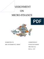 Assignment ON Micro-Finance