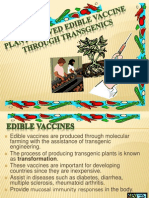 Plant Derived Edible Vaccine Through Transgenics Powerpoint