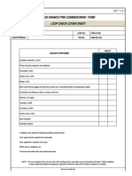 J-014 Loop Check Cover Sheet