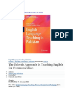 Eclectic Approach of Teaching English