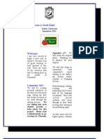 Welcome: Welcome To Grade Eight!