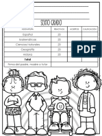 Examen 6to Primaria Segundo Trimestre