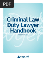 USA Criminal Law Duty Lawyer Handbook Printable Version