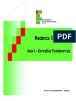 Mecânica Técnica: Aula 1 - Conceitos Fundamentais