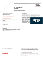 La Méthode Des Scénarios en Prospective Scenarios in Long-Term Planning