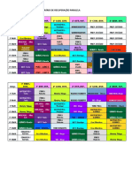 Horário Recuperação Paralela