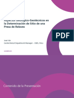 4 - Aspectos Geologico-Geotecnicos Determinacion Sitio Presa - 2021